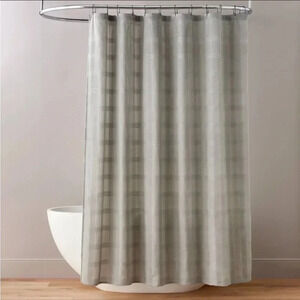 NWT Washed Square Shower Curtain Gray -‎ Hearth & Hand with Magnolia
